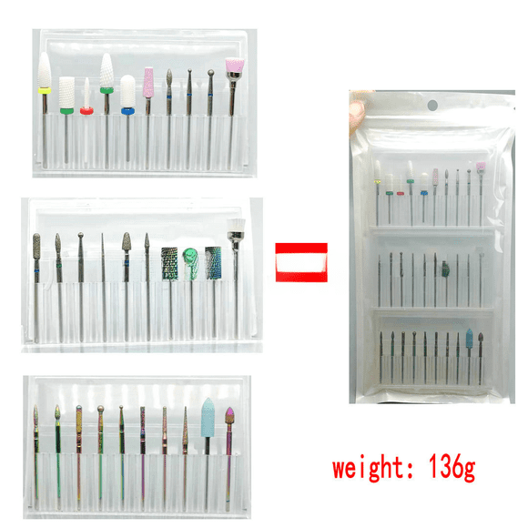 Taladro para pulir, traje para quitar esmalte de uñas, pulido de piel muerta, traje de función completa