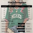 thumbnail image 2 of Fgvctg Mexico Soccer Shirt Mexico Soccer Jersey Women Crewneck T Shirts 2026 Football Team Fans Jerseys Graphic Print Short Sleeve Tee Black 3XL, 2 of 3