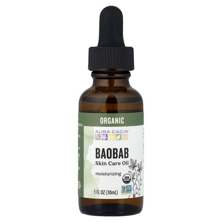 Aura Cacia Organic Skin Care Oil, Baobab, 1 Fl Oz