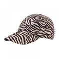 thumbnail image 2 of Leopard Washed Distressed Messy Criss-Cross Ponytail Hat Cheetah Animal Print Baseball Cap, 2 of 2