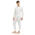 thumbnail image 3 of 2 Piece Thermal Sets for Men, Base Layer Long Johns Underwear, Top & Bottom, Cotton, Solid Colors, 3 of 5