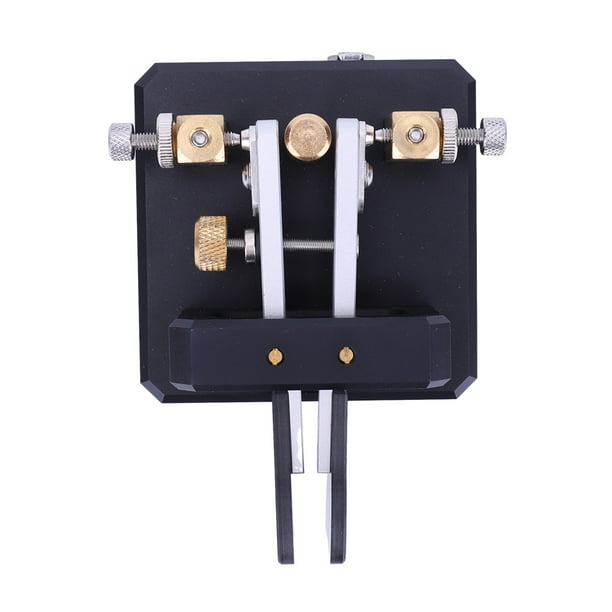 CW Key Automatic Morse Shortwave Radio Morse Telegraph Key for Ham Radio (Black)