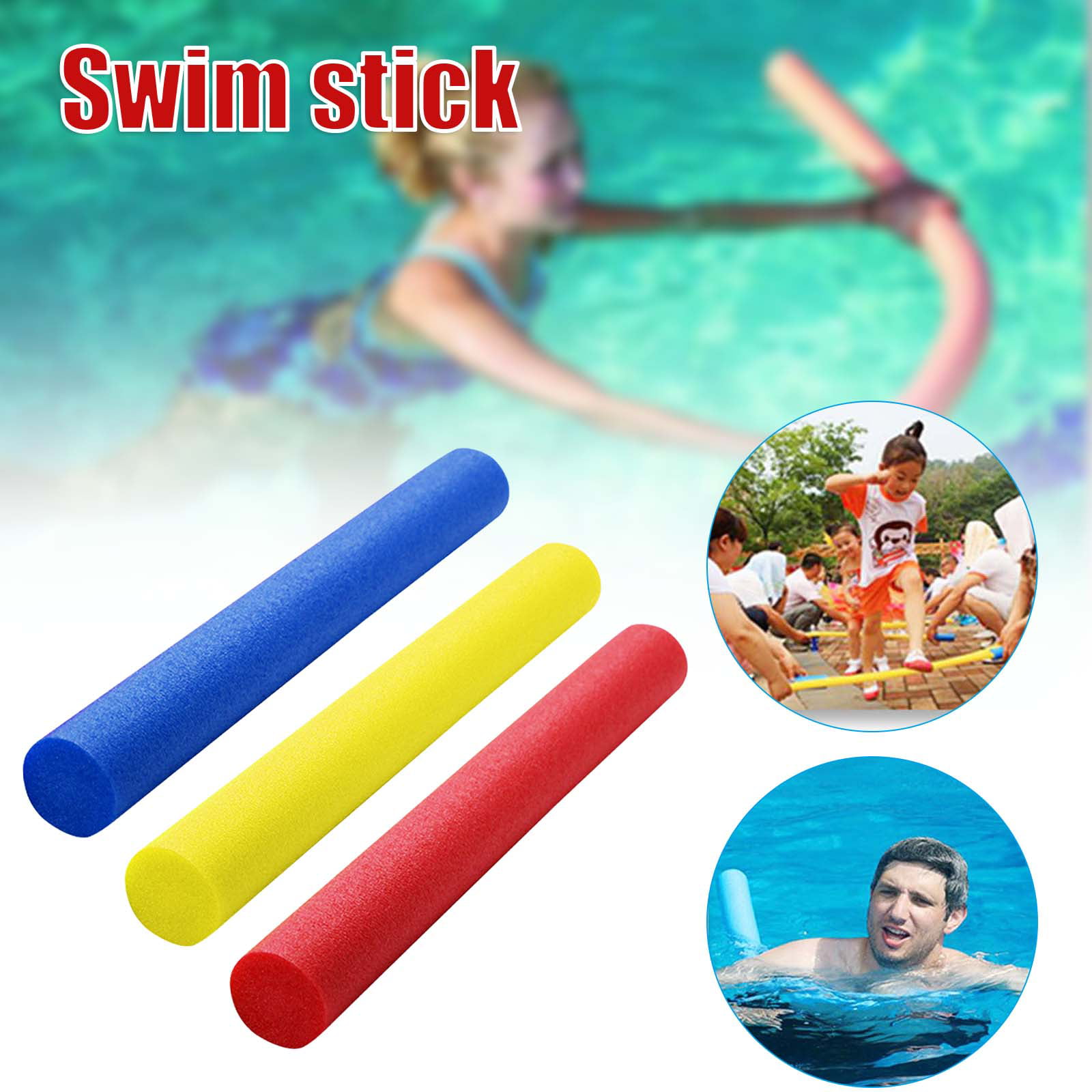 Floating Pool Noodle Foam Water Party Float Swim Colorful Bar Summer Kids Adult 
