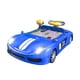 thumbnail image 1 of Volante de simulación eléctrica, juguete de simulación de conducción, regalos de vacaciones, portátil con sonido para niñas y niños de 3 años o más Azul, 1 of 10