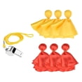 thumbnail image 3 of 6PCS Penalty Flag Football Tossing Ball Flags Tossing Flags Sports Fan Set Referee Flags Referee Props Party Accessory for Soccer Football Rugby 2 Colors and Whistle, 3 of 9
