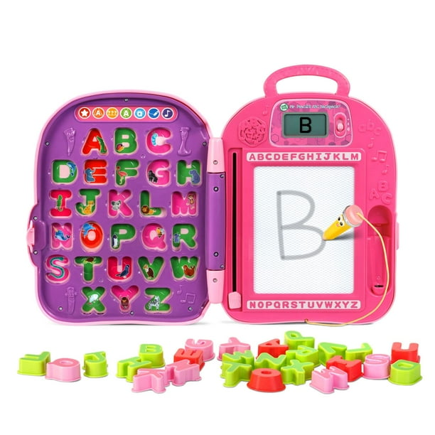 Mochila LeapFrog Mr. Pencil's ABC Pink para niños mayores de 3 años