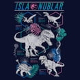 thumbnail image 2 of Womens Jurassic World Isla Nublar Blueprints T Shirt, 2 of 3