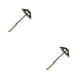 thumbnail image 3 of Yuarrent Azada Manual para aflojar el suelo, deshierbe, jardinería, rastrillo de malas hierbas, extractor de flores, accesorios de granja para patio 30x16cm 2piezas Yuarrent CBP163729, 3 of 5
