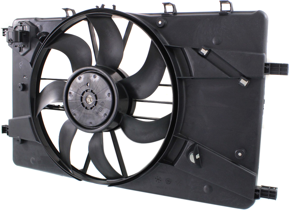 Replacement REPC160928 Cooling Fan Assembly Compatible with 2011-2014 Chevrolet Cruze 2012-2016 Buick Verano Radiator