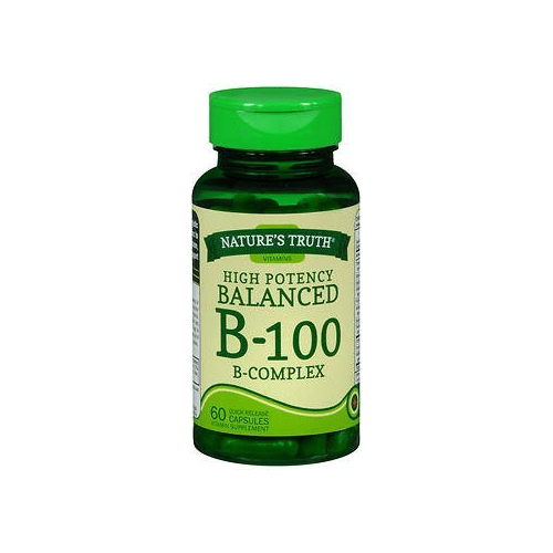 Nature's Truth High Potency Blend Balanced B-100 & B-Complex, 60ct, 4 ...