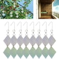 thumbnail image 2 of Maxcozy 8 Pack Bird Repellent Double-Sided Reflective Circle Reflectors for House Windows Garden, 2 of 7