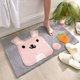 thumbnail image 1 of Alfombrilla de baño Linda alfombra de ducha, lujosa, peluda, alta absorción y antideslizante, lavable a máquina, apta para bañera, ducha y baño, 45 * 65 cm, rosa oso de fresa  Hogar, 1 of 5