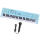 thumbnail image 2 of Teclado de piano eléctrico de 61 teclas con micrófono, regalo. Piano digital multifuncional. Azul, 2 of 9