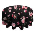 thumbnail image 4 of Pioneer Flower Floral Print Pattern Round Tablecloth 60"x60",Wrinkle Wipeable Table Cloth for Kitchen Dining Room Picnic Patio Party, 4 of 6