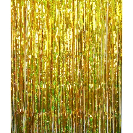 3 2 Ft X 9 8 Ft Metallic Foil Fringe Curtains For Party Photo