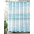 thumbnail image 3 of Gradient Aqua Blue Waterproof Fabric Shower Curtain, Modern Rustic Minimalist Pastel Solid Shower Curtain for Bathroom Curtains Bathtubs Hotel Washable Shower Curtains with 12 Hooks Small 36x72in, 3 of 6