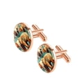 thumbnail image 2 of Elephant Elegant Men's Stainless Steel Cufflinks for Formal Attire - for Special Events, 2 of 6