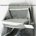 thumbnail image 5 of Hanging Diaper Caddy Organizer,Diaper Stacker and Crib Organizer,Upgrade Thicken Nursery Organizer for Changing Table, Crib, Wall & Bassinet, Baby Essentials Storage 16.54x11.02 Inch, Gray, 5 of 6