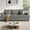 Dark Gray-wide corduroy, variant on BLAZANT 89" Extra Deep Seats Oversize, Wide Corduroy Fabric 3 Seater Sofa for Living Room, Modern Couch and Sofa, Comfy Armrests and Seats and Backrests, Easy Installation,Brown