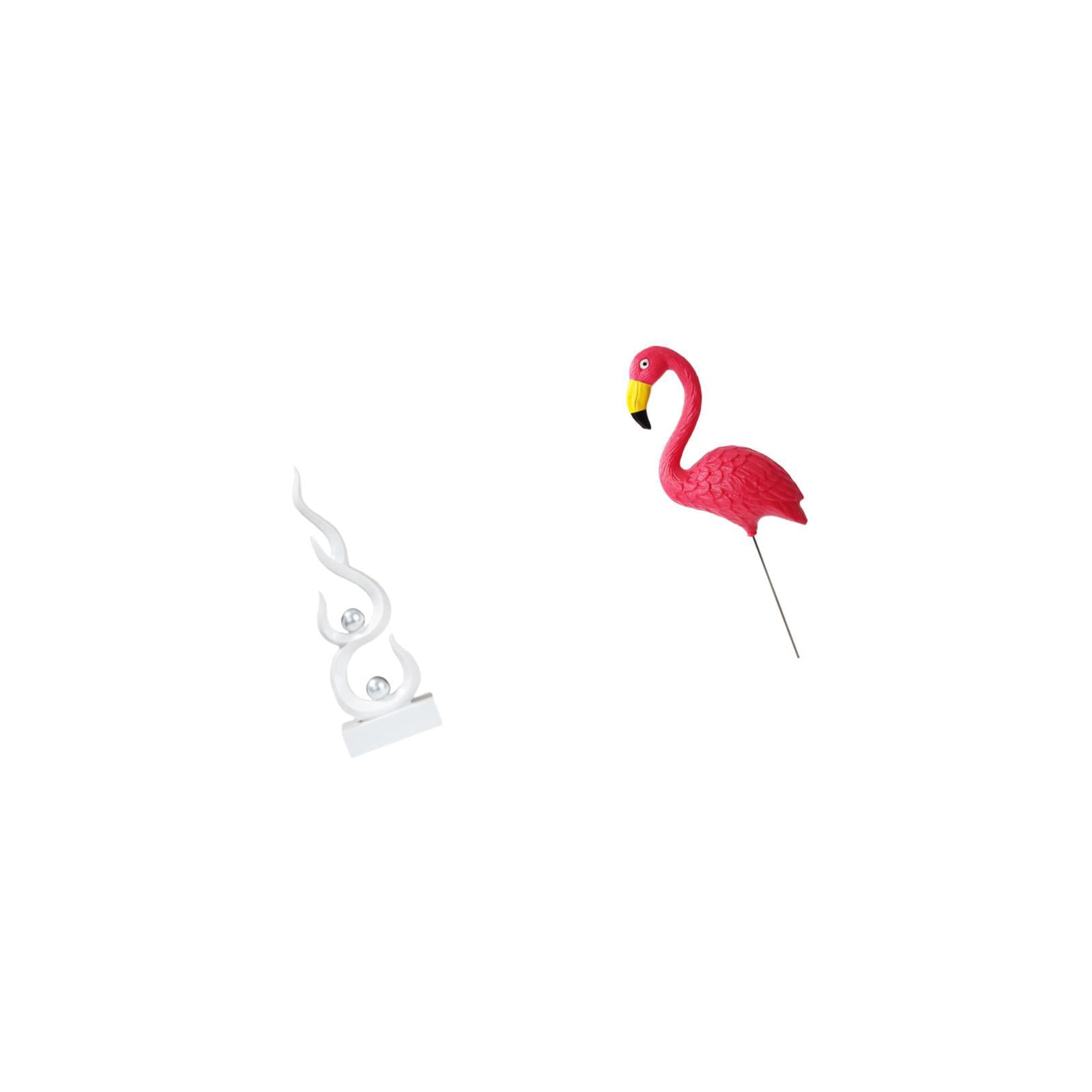 Abstract Art Statue Flamingo Garden Stake Ornament Resin Material for Yard Bookshelf Living Room