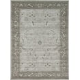 thumbnail image 2 of Unique Loom La Jolla Collection Tone Traditional Area Rug, 8 x 11 Feet, Light Gray/Dark Gray, 2 of 2
