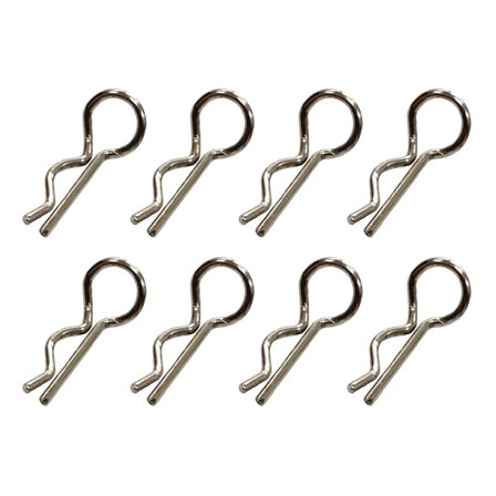 8 Pieces RC Car Pins R Clips Metal Replacement Accessories for 18101pro 16303 1/16 1/18 Scale Model Vehicles