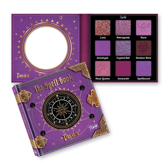 RUDE The Spell Book Paleta de sombras de ojos suaves y combinables (Passion)
