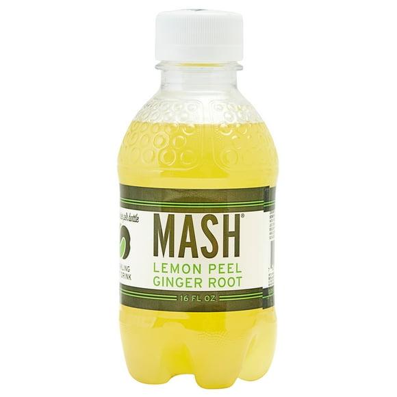 Boylan Bottling Co. Mash 16 fl. oz. Lemon Peel Ginger Root Sparkling Fruit Beverage - 12/Case