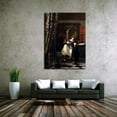 thumbnail image 3 of Johannes&nbsp;Vermeer&nbsp;Painting&nbsp;The Allegory of Faith&nbsp;by&nbsp;Vermeer&nbsp;Canvas&nbsp;Art&nbsp;Framed&nbsp;Wall&nbsp;Art, 3 of 7