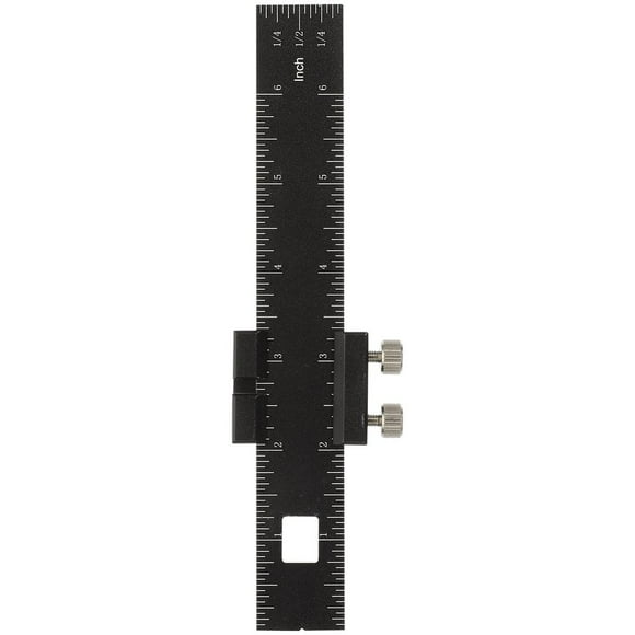 CHUANK Slide Rule Woodpeckers Tools Slider Ruler Ruler with Slide Stop Construction Ruler Adjustable Sliding Ruler Work
