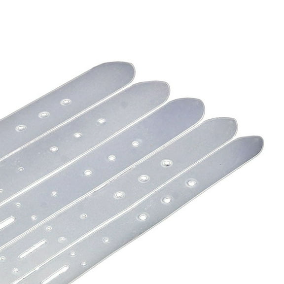 5Pc Plastic Leather Belt Buckle Head End orientate Punch Hole Templates Tools