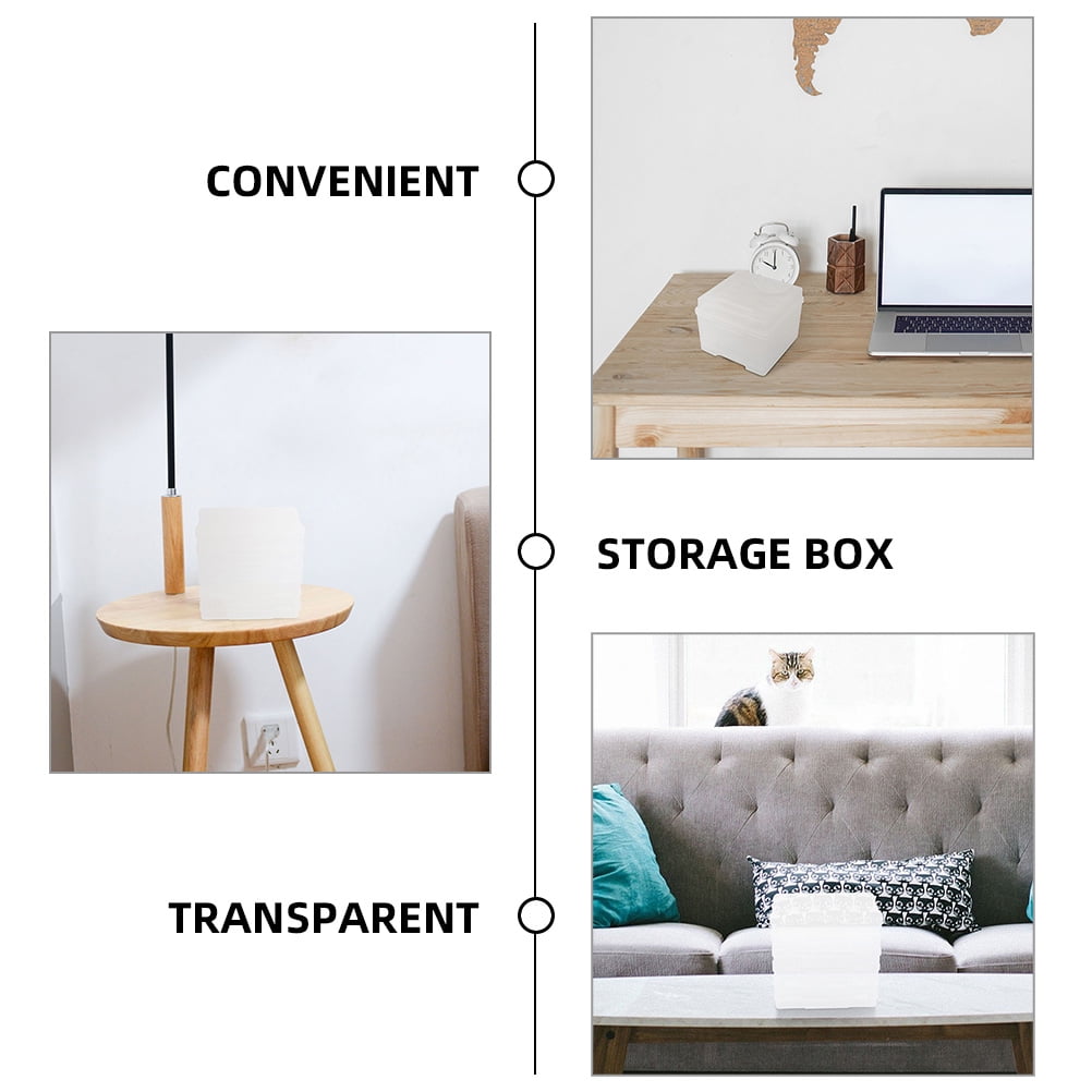 Milisten Photos Storage Container 6Set Plastic Organizer Box For Craft Projects And Travel