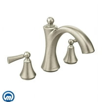 Moen Wynford Brushed Nickel Two-Handle Roman Tub Faucet