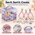 INSMART Jewelry Making Kit for Adults with Beads, Findings, 3 Pliers ...