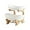 White, variant on Fruit Bowl Tiered Tray Stand:2 Tier Ceramic Fruit Tray with Bamboo Stand,Fruit Bowl for Kitchen Counter,Serving Bowls for Fruit and Vegetable Storage,Snack,Nuts (Green)