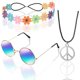 thumbnail image 1 of Accesorios de disfraz WILLBOND de los años 60 y 70 para mujer, estilo hippie, 1 of 6