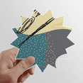 thumbnail image 1 of Star s Art Pattern Sun Vinyl Sticker Luggage Graffiti Flower Decal, 1 of 3
