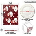 thumbnail image 3 of WOBOGO Acrylic Serving Trays 15.7x11.8 Inch Spill Proof Clear Decorative Organizer with Handle Snowman Pattern Of Red Background with Snowflakes, 3 of 7