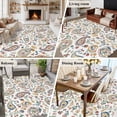 thumbnail image 5 of Rectangle Area Rugs 6 x 9 Ft, Paisley Flower Non-Slip Residential Carpet, Spring Watercolor Country Floral Leaf Plant Indoor Crawling Mats Runner Rugs for Living Room/Dining Room/Bedroom, 5 of 8