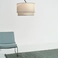 thumbnail image 3 of Brightech Mason 81" Bronze Modern 1-Light Adjustable Arm Extendable LED Marble Base Floor Lamp with 2-Tiered Beige Fabric Shade, 3 of 11