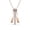Rose Gold, variant on Bella 18k White Gold Plated Pendant Necklace with Swarovski Crystals Gift for Women