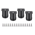 thumbnail image 1 of Patas de Muebles de 2.5 Pulgadas, Patas Redondas Ajustables para Gabinete, Extensores de Esquinas de Reemplazo para Sofá, Paquete de 4, Negro, 1 of 5