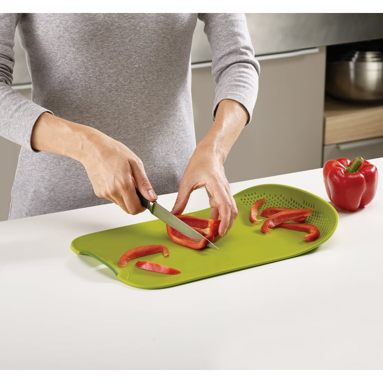 Joseph Joseph Chop Drain Cutting Board Green