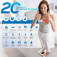 thumbnail image 2 of Lepulse Smart Body Fat Scale with Heart Rate, 4.68" Large Display BMI Scale, 20 Body Composition Metrics: Muscle Mass, Body Fat Percentage, Bluetooth Digital Bathroom Scale with App for Home Fitness, 2 of 9