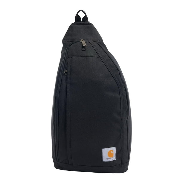 Mochila Carhartt Mono Sling unisex negra para viajes y senderismo