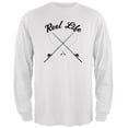 thumbnail image 1 of Reel Life White Adult Long Sleeve T-Shirt, 1 of 1