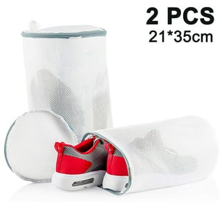 VOSAREA Mesh Laundry Bags Portable Dryer Shoes Wash Bag Laundry Shoes  Protector Padded Net Wash Bag for Shoes Sneaker Washing Machine Bag Home  Travel