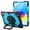 Blue, variant on Vena For Apple iPad A16 Case For Kids (10.9"), iPad 10th Generation Case 360° Rotating Hand Strap Stand, iPad 11th Generation Cover with Pencil Holder and Shoulder Strap, Pink