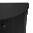 thumbnail image 7 of Sideboard Buffet Cabinet with Curved Design, Vintage Console Table Coffee Bar Cabinet with 3 Adjustable Shelves, 4 Doors and 2 Drawers, Kitchen Storage Cabinet for Living Room, Hallway, 7 of 7