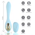 thumbnail image 1 of Maia Harmonie Remote Control Bendable Couples Vibrator-Blue 8.5", 1 of 6